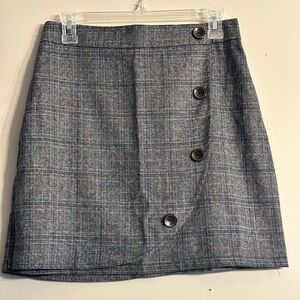 Ivory Rose  Button-Detail Women's Academia Skirt Back to school